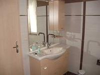 Das Badezimmer der Ferienwohnung Orchidee.