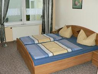 Das Schlafzimmer der Ferienwohnung in Sondershausen